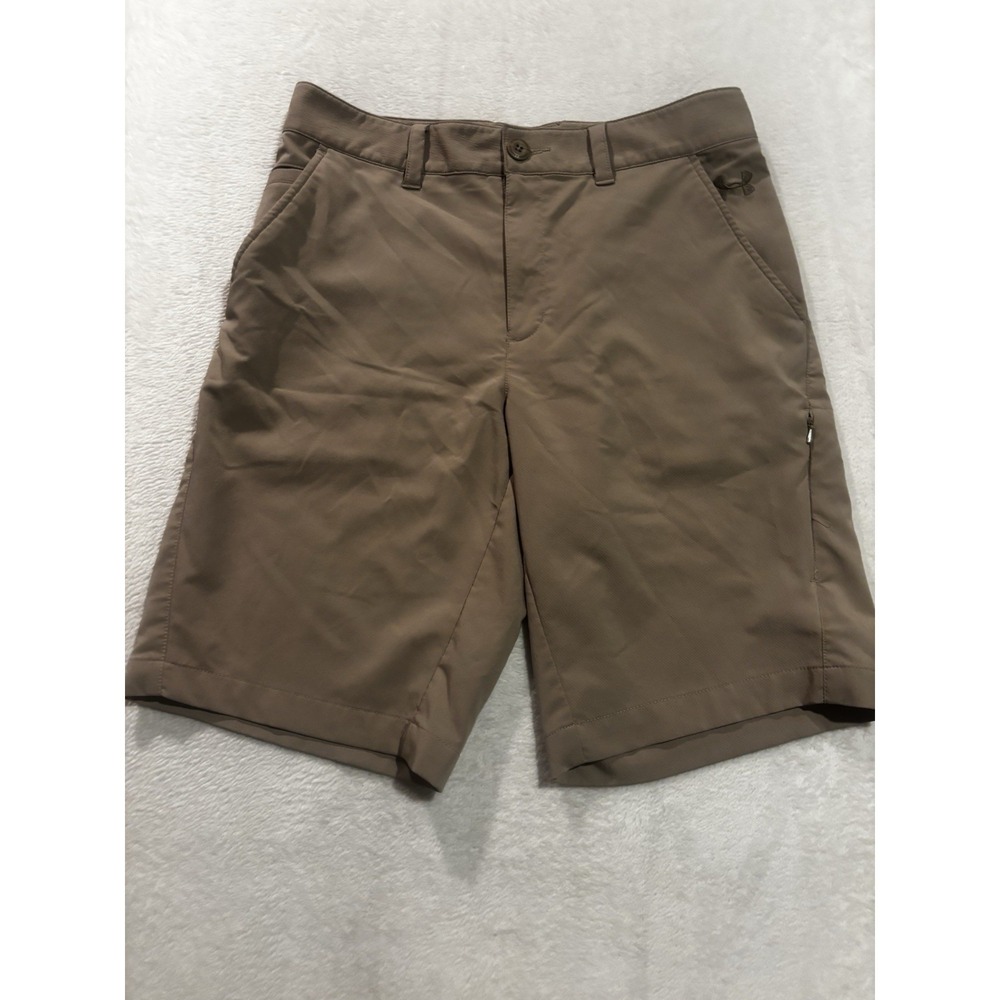 Under Armour Golf Shorts Mens Size 30 Khaki Pockets Beltloop Outdoors Casual